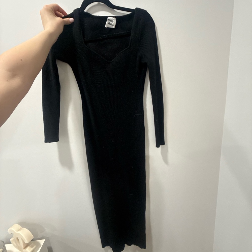 PRIINCESS POLLY long sleeve midi dress S/M - Picture 4 of 6